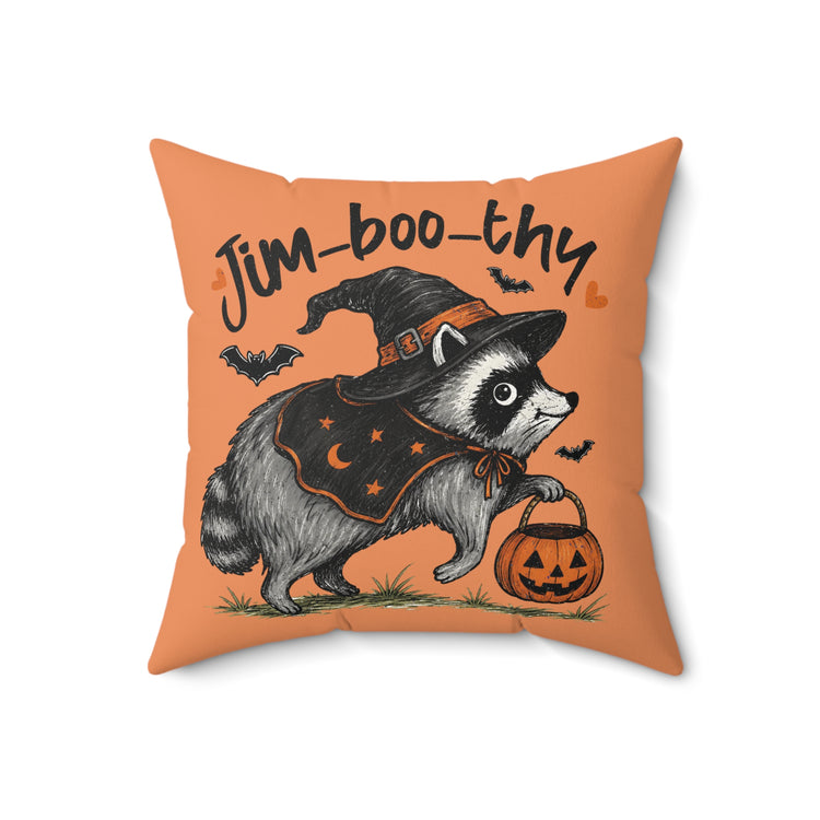 Jim-boo-thy Faux Suede Square Pillow