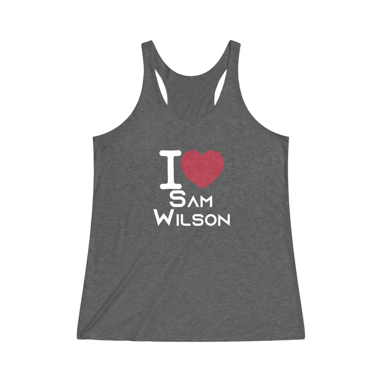 I Love Sam Wilson Women's Tri-Blend Tank - Fandom-Made