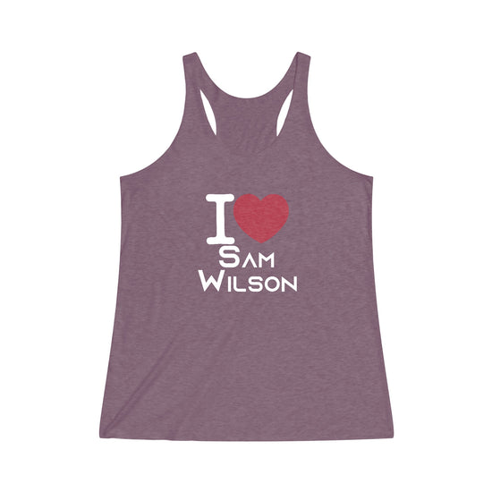 I Love Sam Wilson Women's Tri-Blend Tank - Fandom-Made