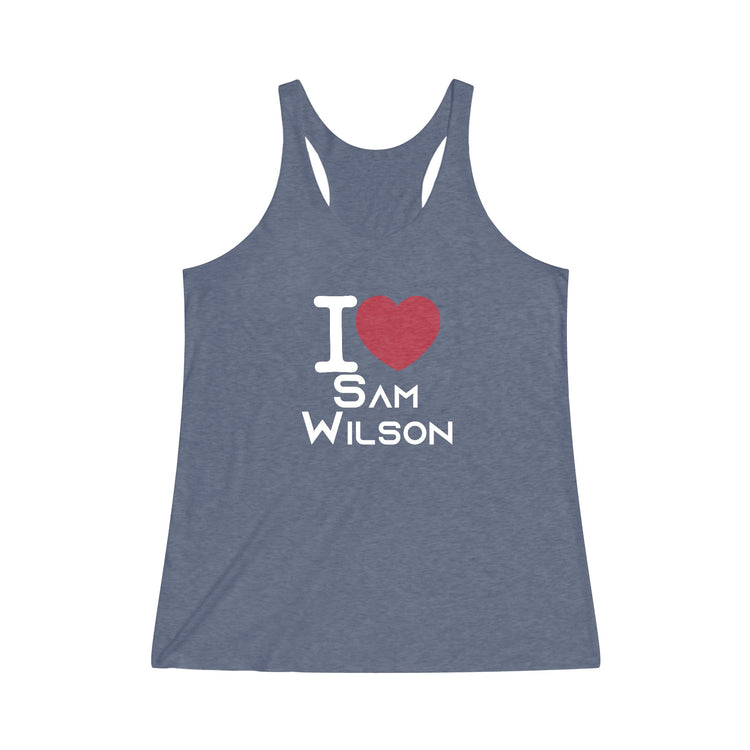 I Love Sam Wilson Women's Tri-Blend Tank - Fandom-Made
