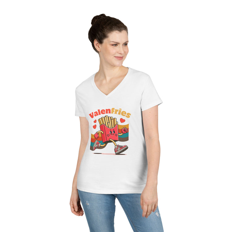 Valenfries V-Neck Tee - Fandom-Made