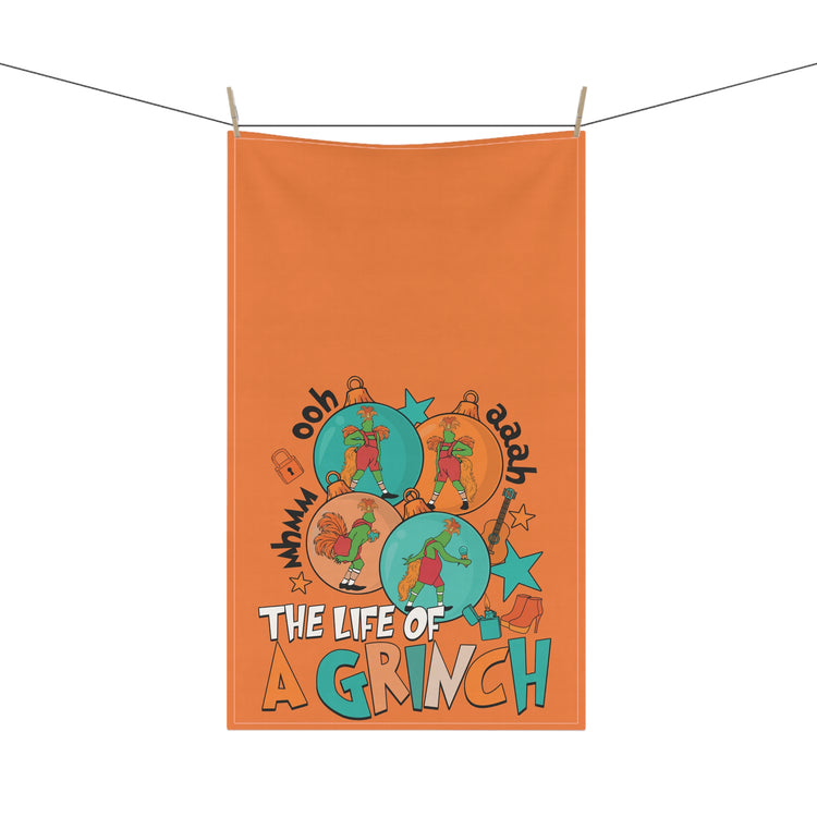 The Life Of a Green Monster Kitchen Towel