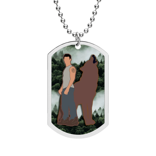 Cat's Out Of The Bag Dog Tag with Chain