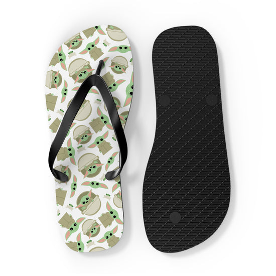 Grogu All-Over Print Flip Flops - Fandom-Made