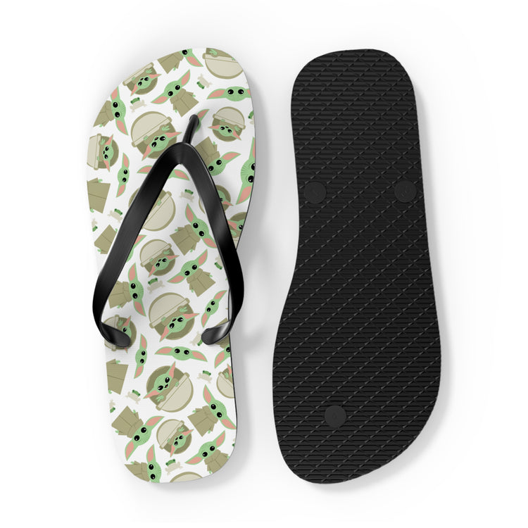 Grogu All-Over Print Flip Flops - Fandom-Made