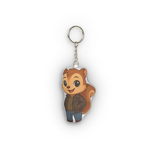 Squirrel Mini Plush Keychain - Fandom-Made