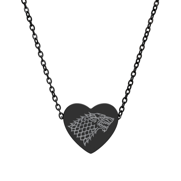 House Stark Sigil Heart Necklace