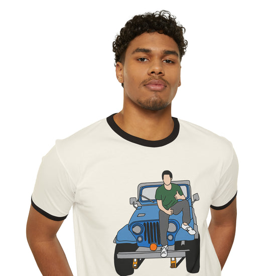 Stiles Stilinski And Jeep Ringer T-Shirt - Fandom-Made