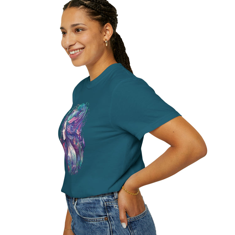 Mermaid Watercolor Unisex Garment-Dyed T-shirt - Fandom-Made