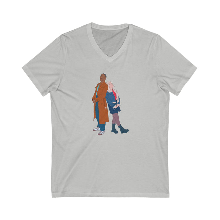 The Doctor & Ruby Sunday V-Neck Tee - Fandom-Made