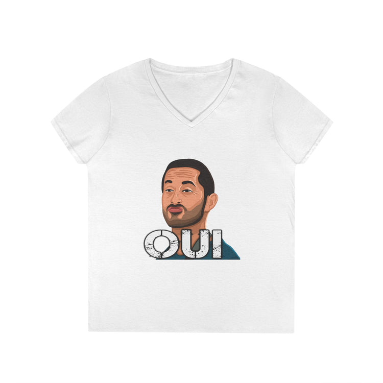 Frenchie V-Neck Tee - Fandom-Made