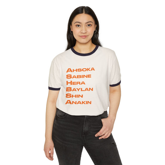 Ahsoka Names Ringer T-Shirt - Fandom-Made