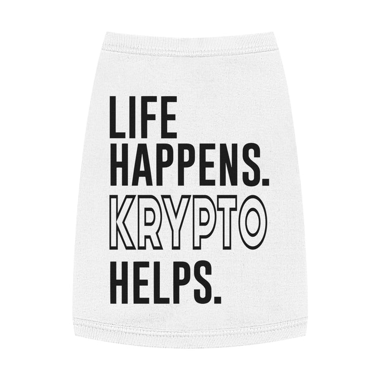 Life Happens Krypto Helps Pet Tank Top - Fandom-Made