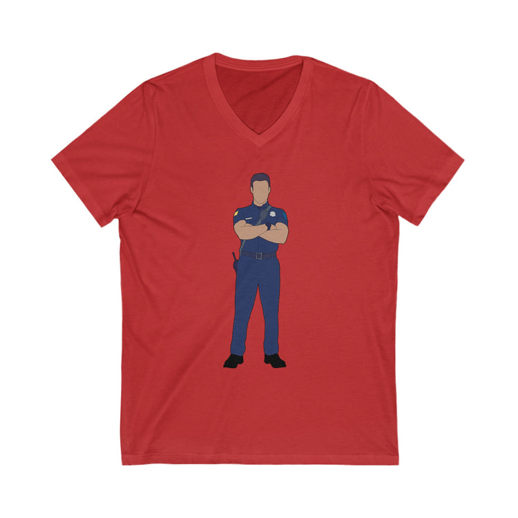 Eddie Diaz V-Neck Tee - Fandom-Made