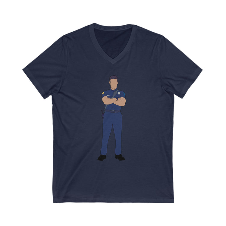 Eddie Diaz V-Neck Tee - Fandom-Made