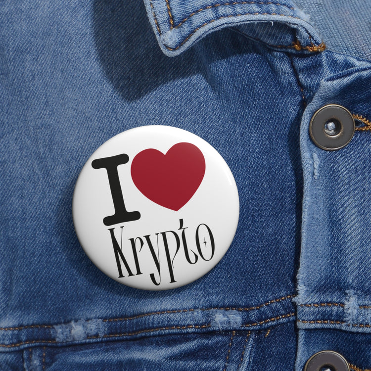 I Love Krypto Pin - Fandom-Made