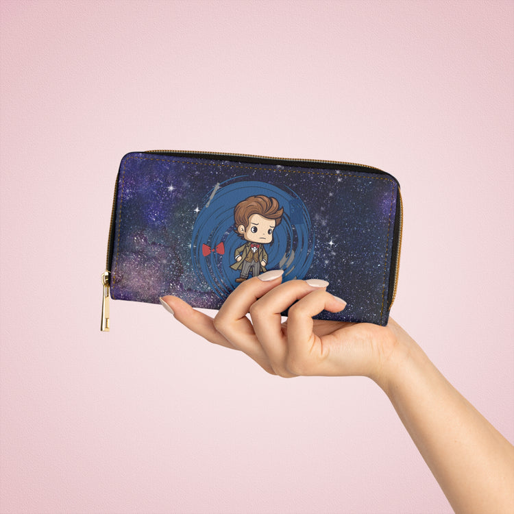 Timey Wimey Eleventh Doctor Zipper Wallet - Fandom-Made