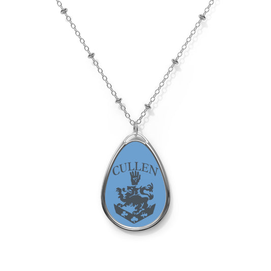 Cullen Crest Oval Necklace - Fandom-Made