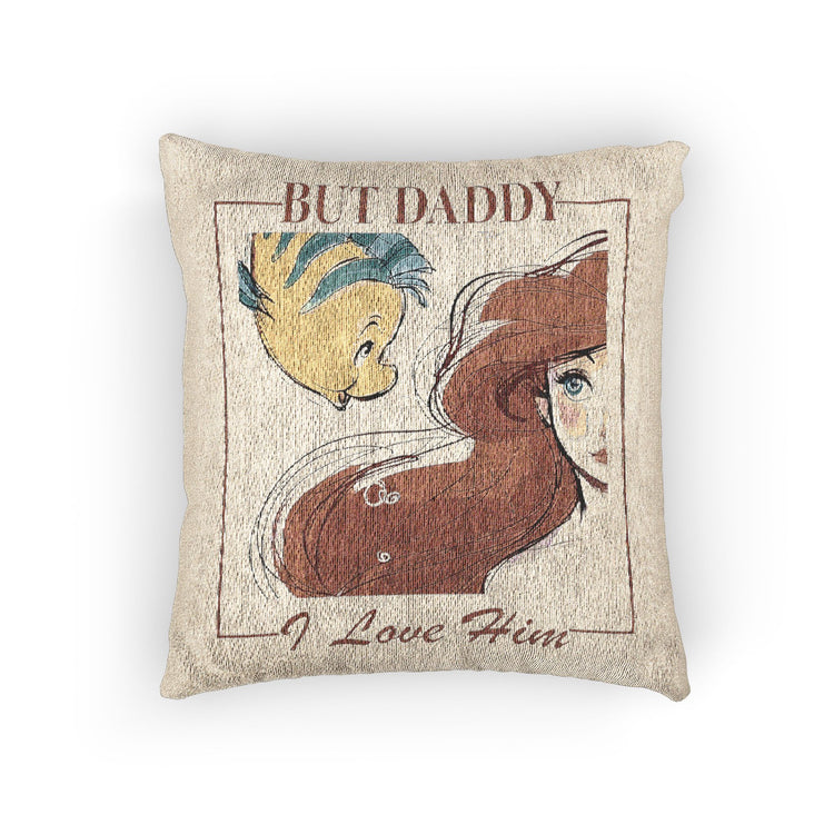 But Daddy I Love Him Woven Pillow - Fandom-Made