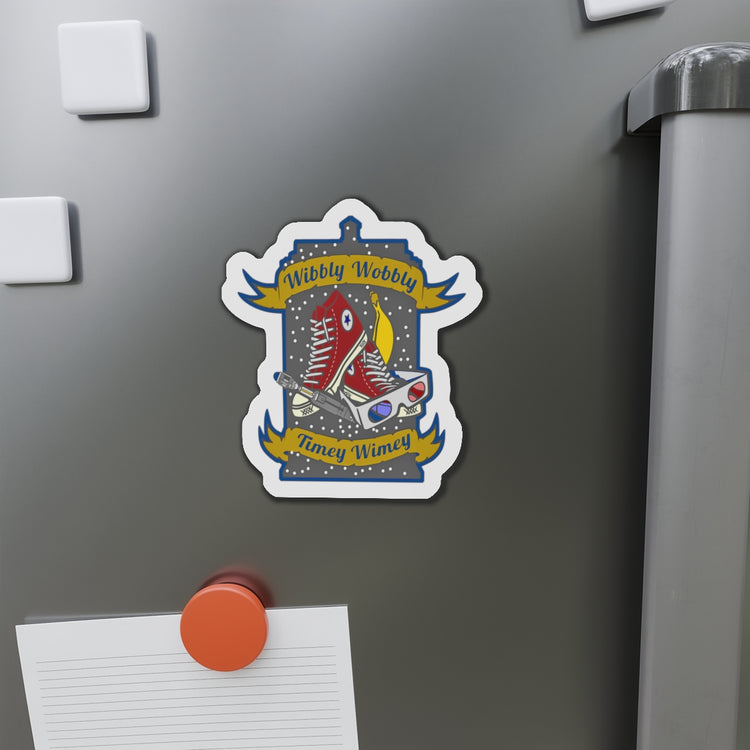 Wibbly Wobbly Die-Cut Magnet - Fandom-Made