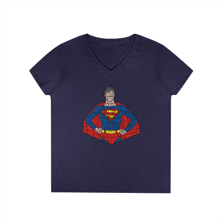 Kryptonian Calligram V-Neck Tee - Fandom-Made