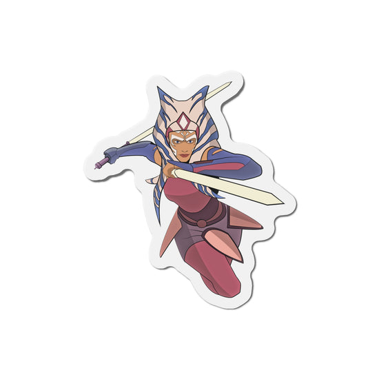 Ahsoka Leaping Die-Cut Magnets - Fandom-Made