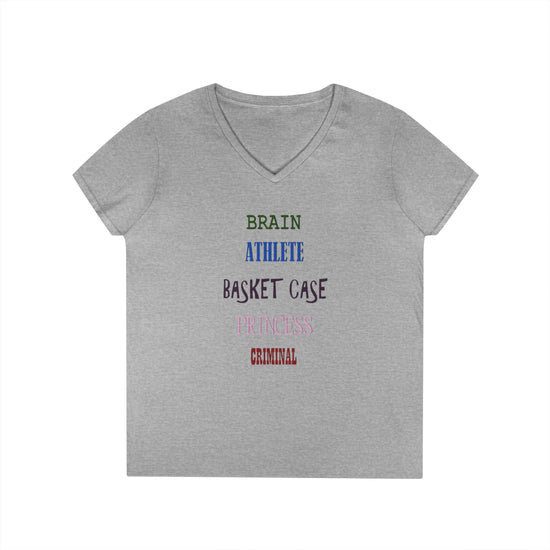 Breakfast Club Names V-Neck Tee - Fandom-Made