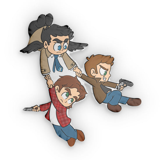 Supernatural Trio-Shaped Pillow - Fandom-Made