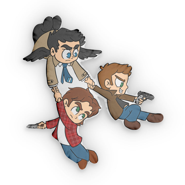 Supernatural Trio-Shaped Pillow - Fandom-Made