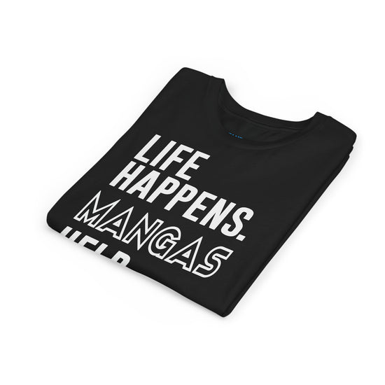 Life Happens Mangas Help Youth Tee - Fandom-Made