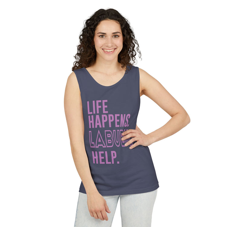 Life Happens Labubu Help Tank Top - Fandom-Made