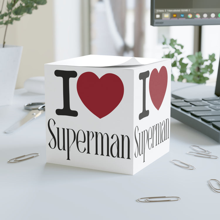 I Love Superman Note Cube