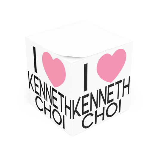 I Love Kenneth Choi Note Cube - Fandom-Made