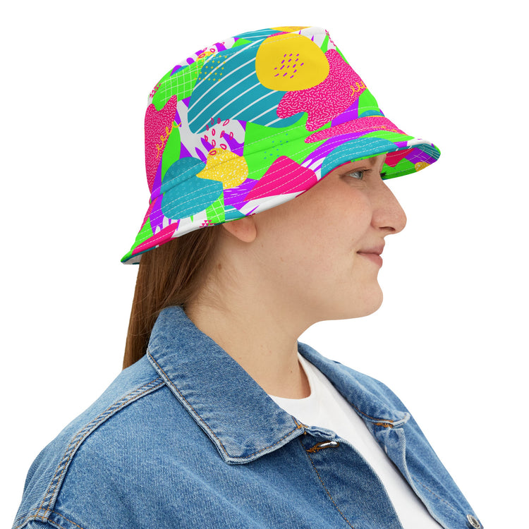 I Love The 80s All-Over Print Bucket Hat - Fandom-Made