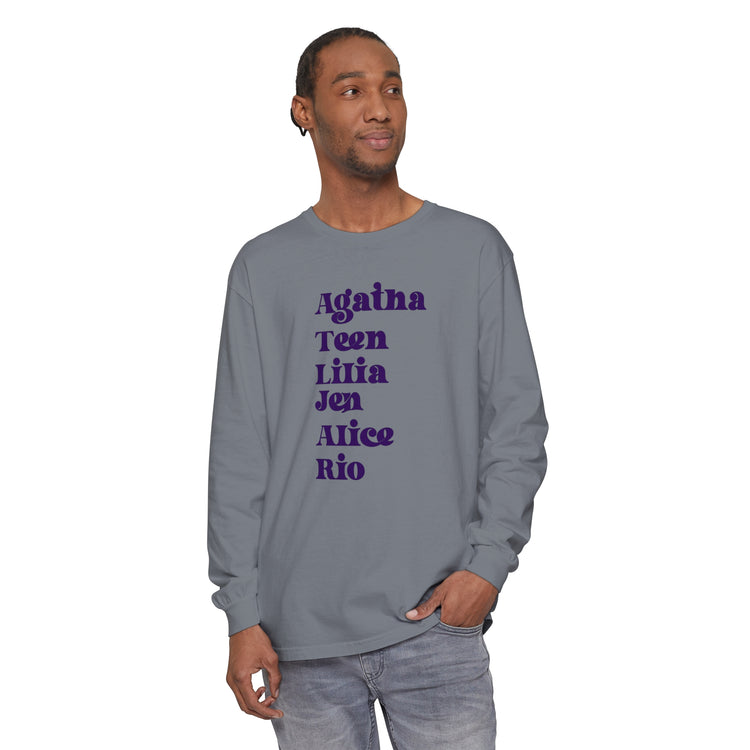Agatha Names Long Sleeve T-Shirt - Fandom-Made