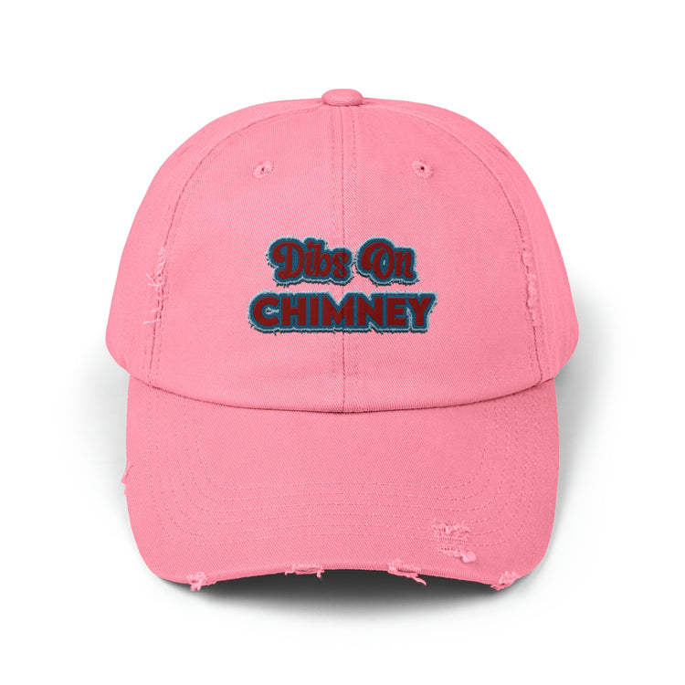 Dibs On Chimney Distressed Cap - Fandom-Made