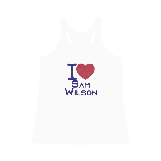 I Love Sam Wilson Women's Tri-Blend Tank - Fandom-Made