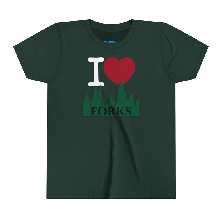 I Love Forks Youth Tee - Fandom-Made