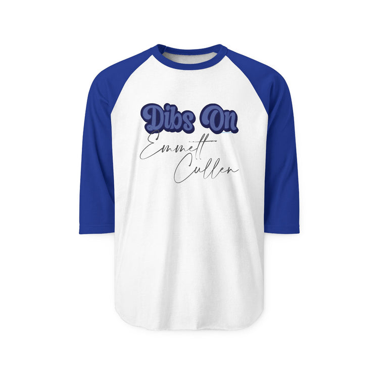 Dibs On Emmett Cullen 3/4 Raglan Shirt - Fandom-Made