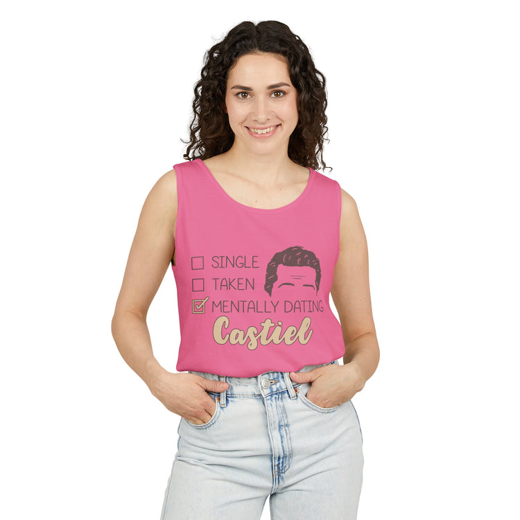 Mentally Dating Castiel Tank Top - Fandom-Made