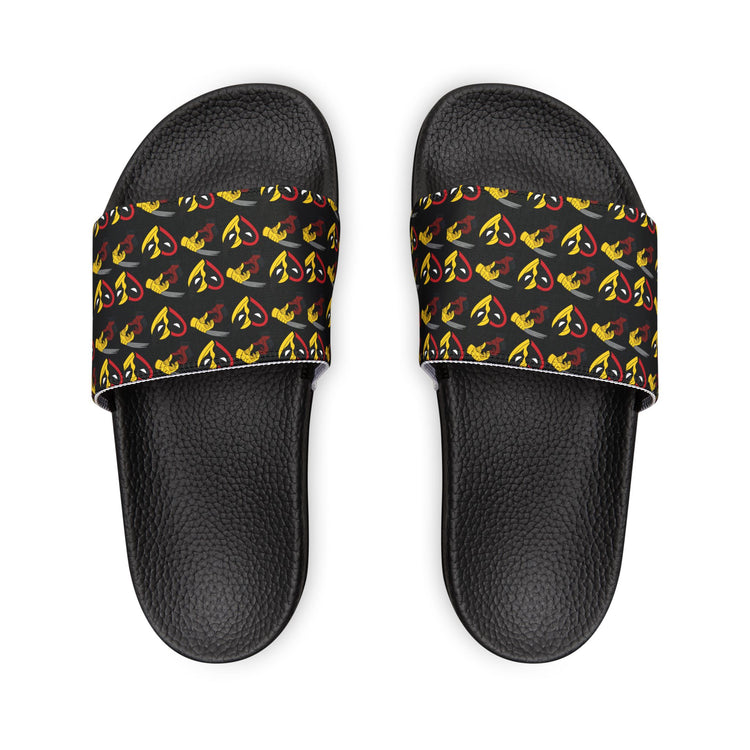 Deadpool Wolverine Besties Youth Slides - Fandom-Made