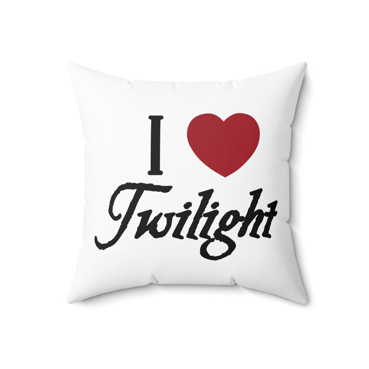 I Love Twilight Square Pillow - Fandom-Made