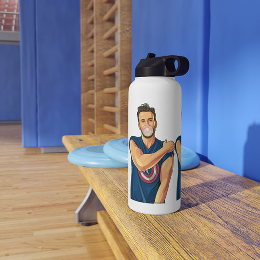 Chris Evans Water Bottle - Fandom-Made
