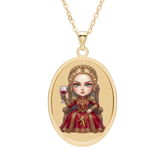 Queen Cersei Oval Pendant