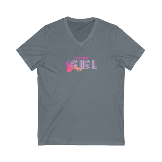 Clever Girl V-Neck T-Shirt - Fandom-Made