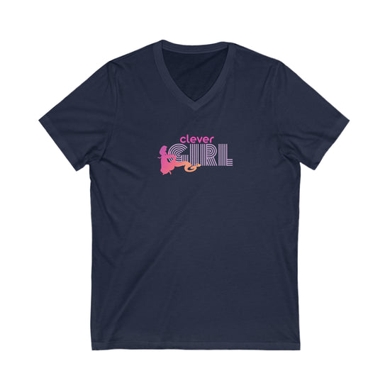 Clever Girl V-Neck T-Shirt - Fandom-Made