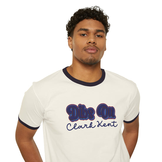Dibs On Clark Kent Ringer T-Shirt - Fandom-Made