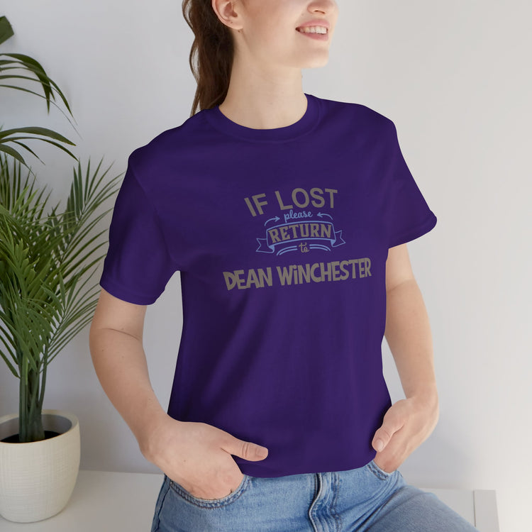 If Lost Return To Dean Winchester T-Shirt - Fandom-Made