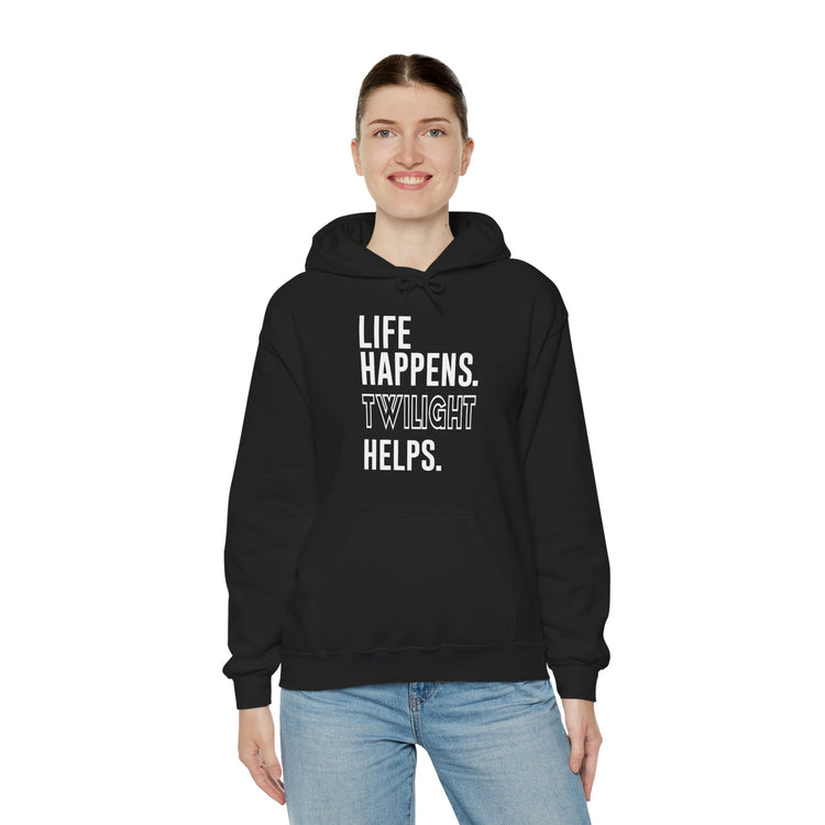 Life Happens Twilight Helps Hoodie - Fandom-Made