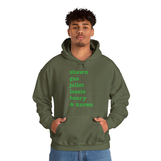 Psych Names Hoodie - Fandom-Made